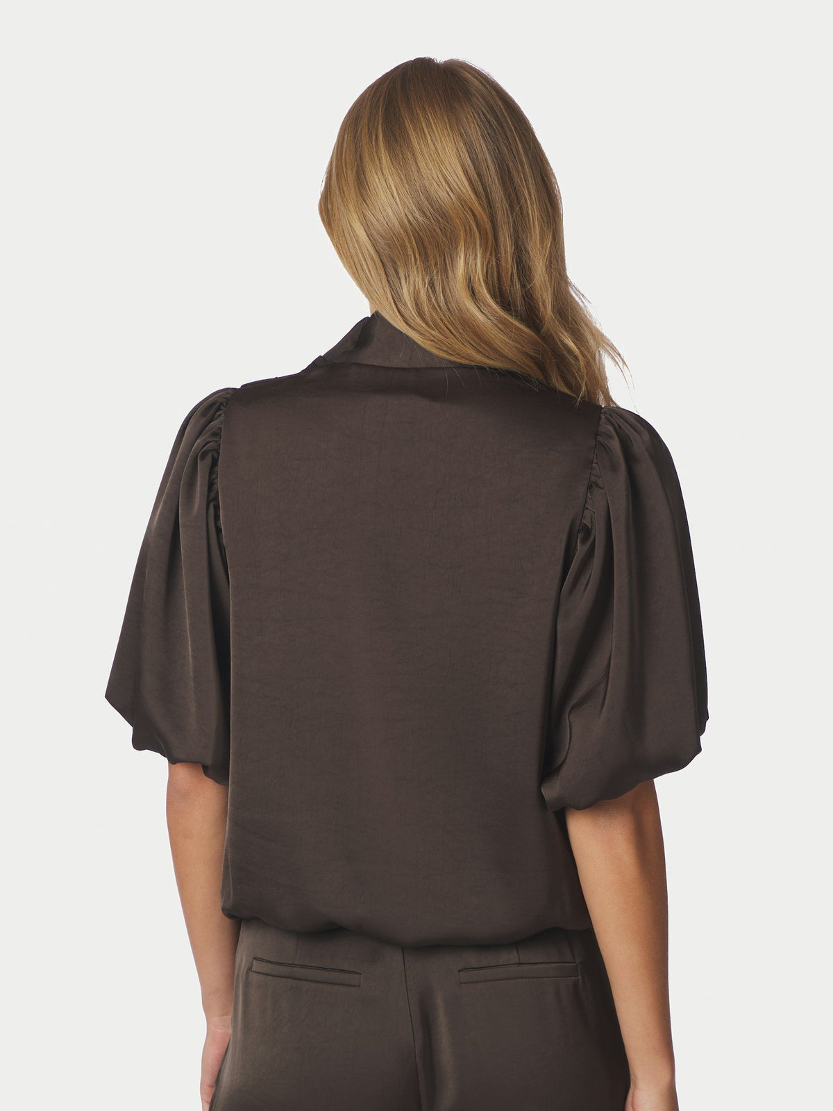 Neo Noir Parisa Heavy Sateen Blouse