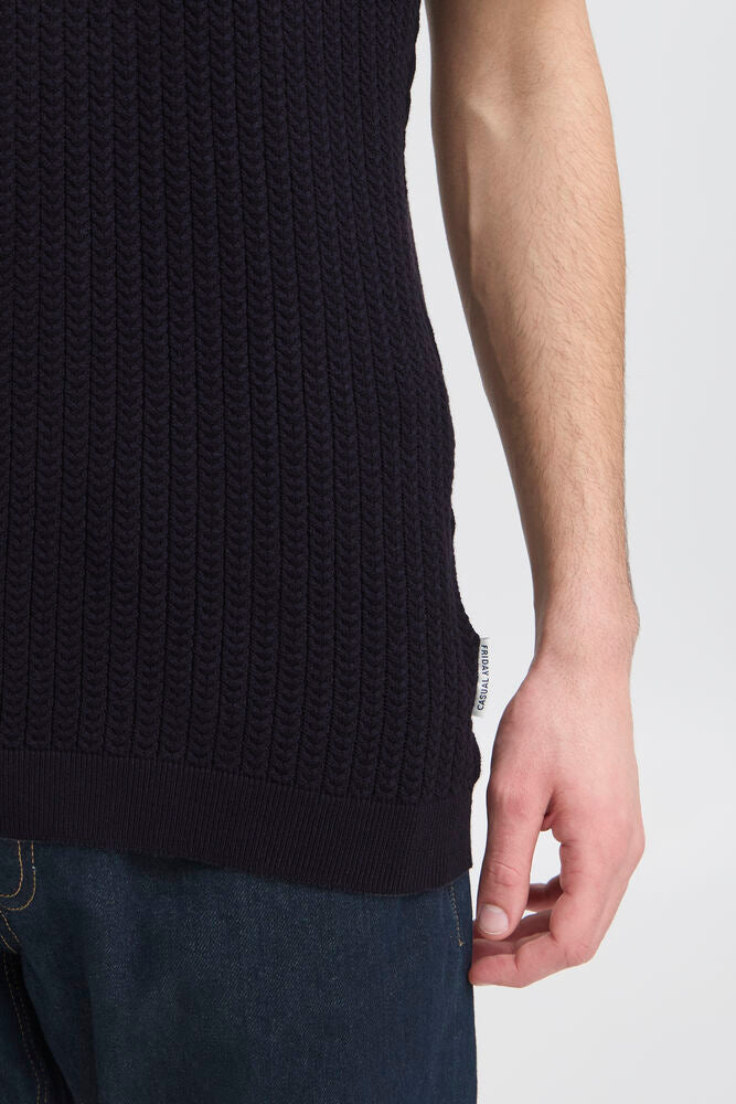 Casual Friday Karl Structured Knit Polo
