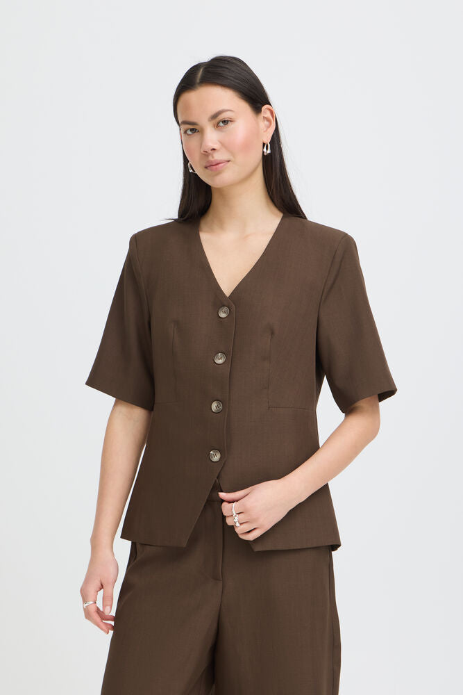 ICHI IHFAVA ShortSleeve Blazer