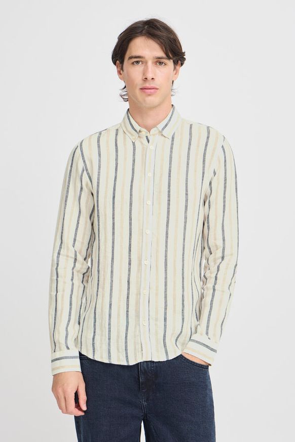 Casual Friday DYLAN Striped Linen Shirt