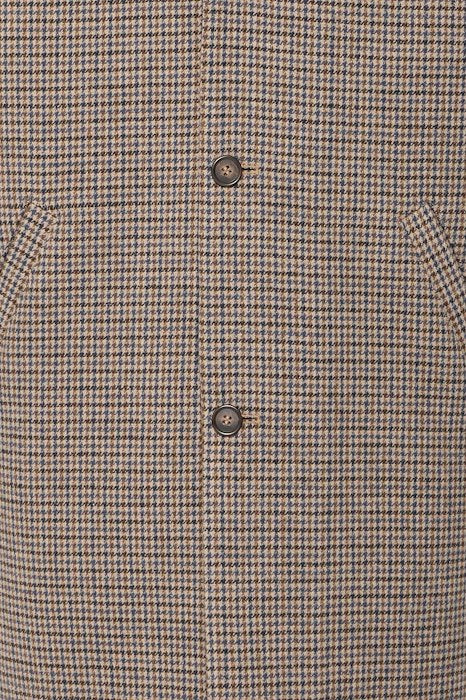 Casual Friday Claes Houndstooth Cheked Relaxed Coat