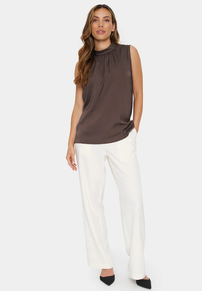 Saint Tropez AlieenSZ Top - Chocolate Brown