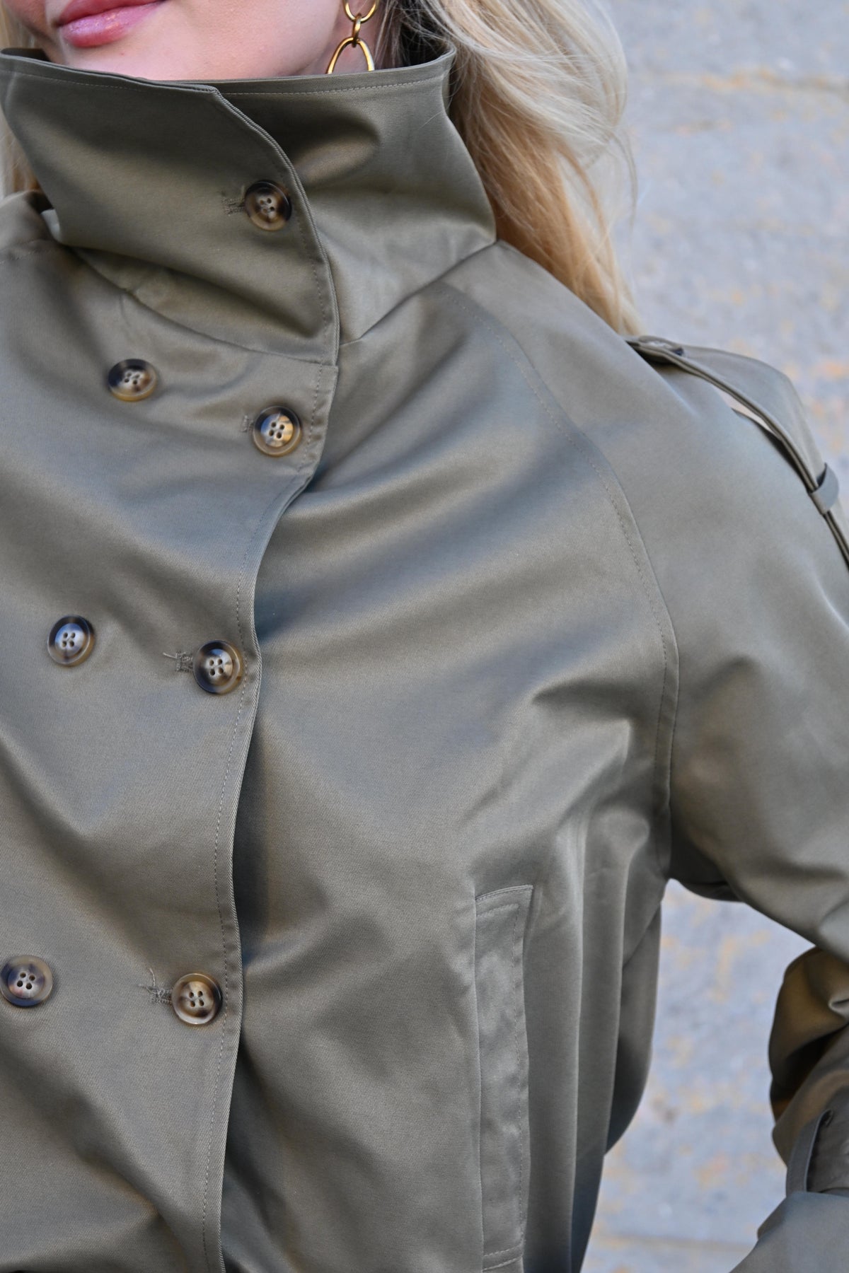 Stuttur Trench Jakki