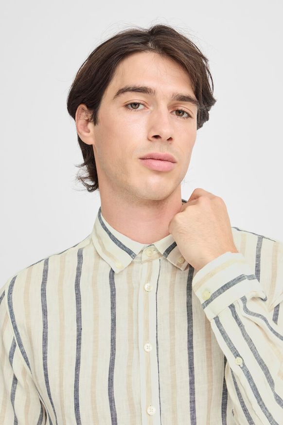 Casual Friday DYLAN Striped Linen Shirt