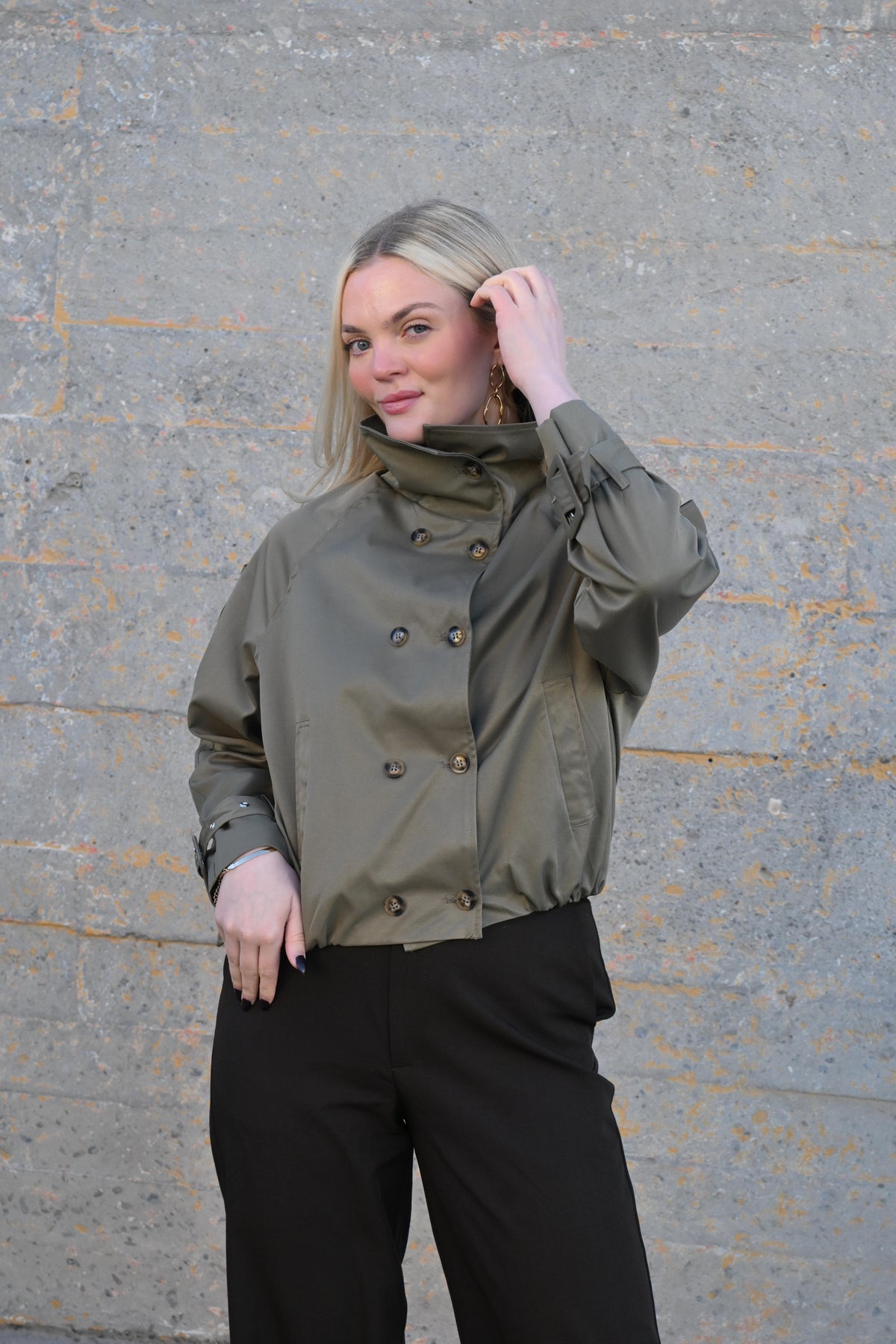 Stuttur Trench Jakki