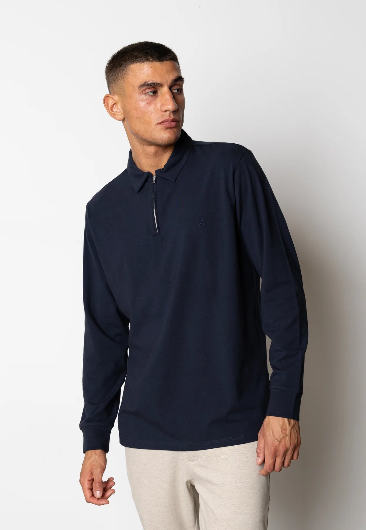 Clean Cut Copenhagen - Clean Formal Zip Polo Peysa