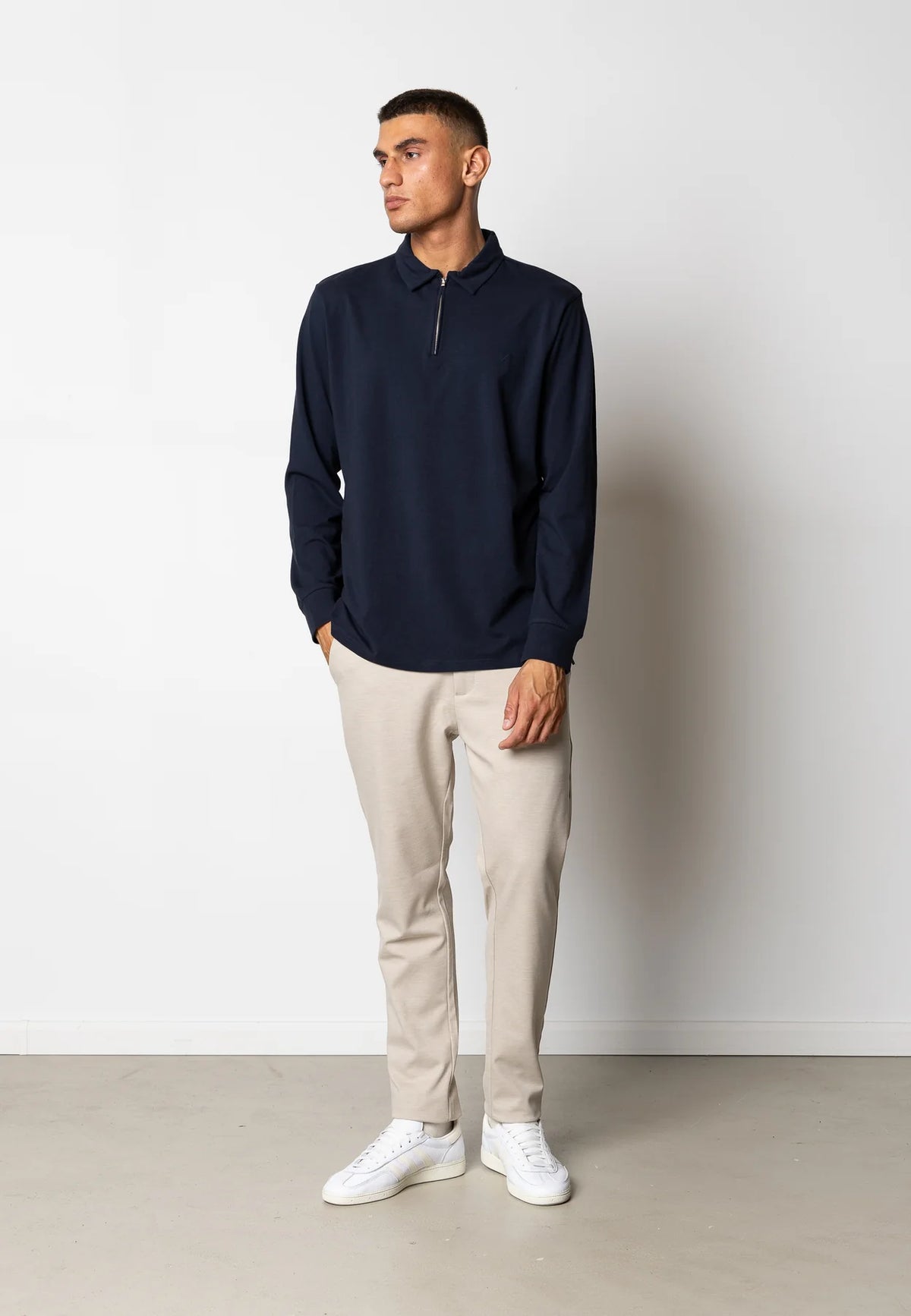 Clean Cut Copenhagen - Clean Formal Zip Polo Peysa