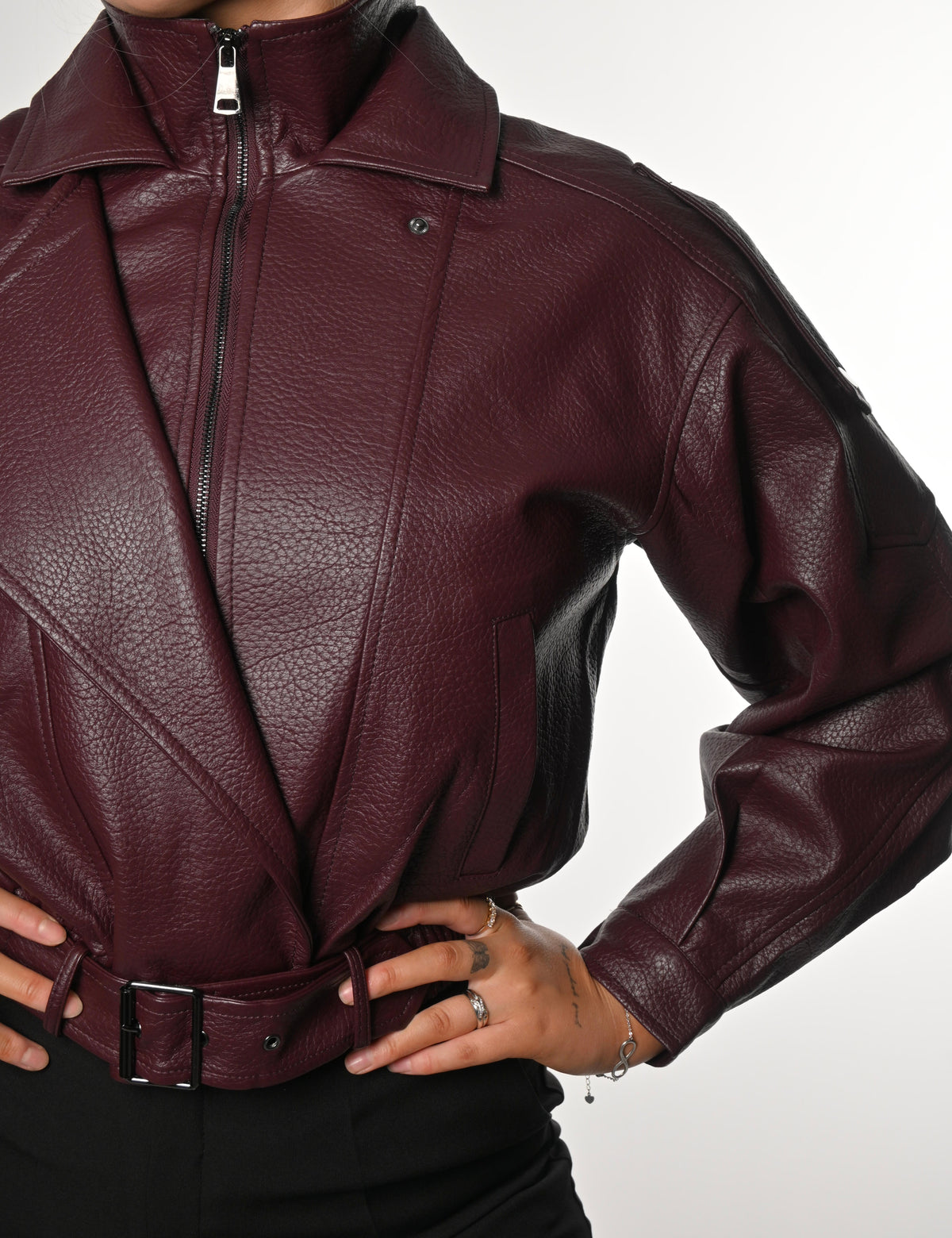 P.U Lynn Jakki - Burgandy