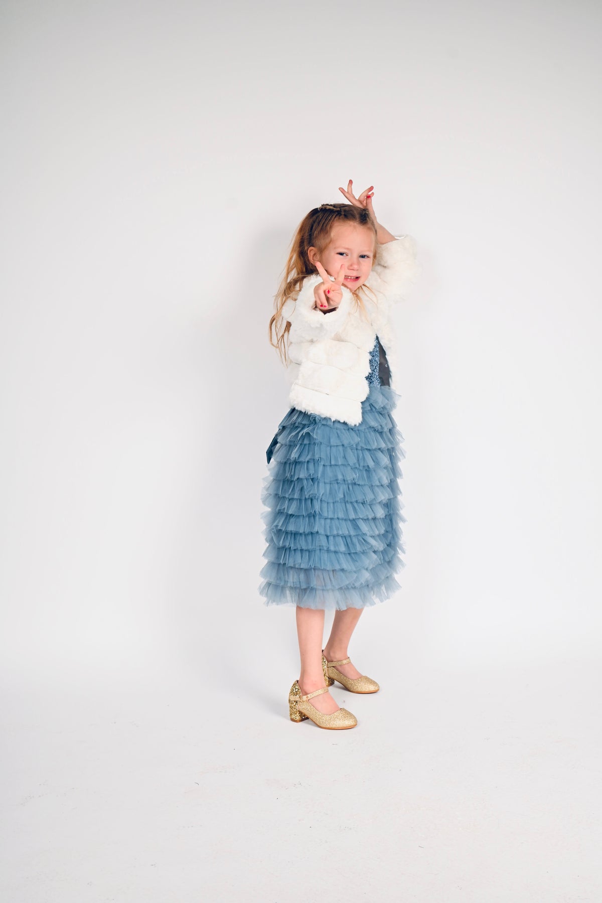 Barna Hælaskór Gull