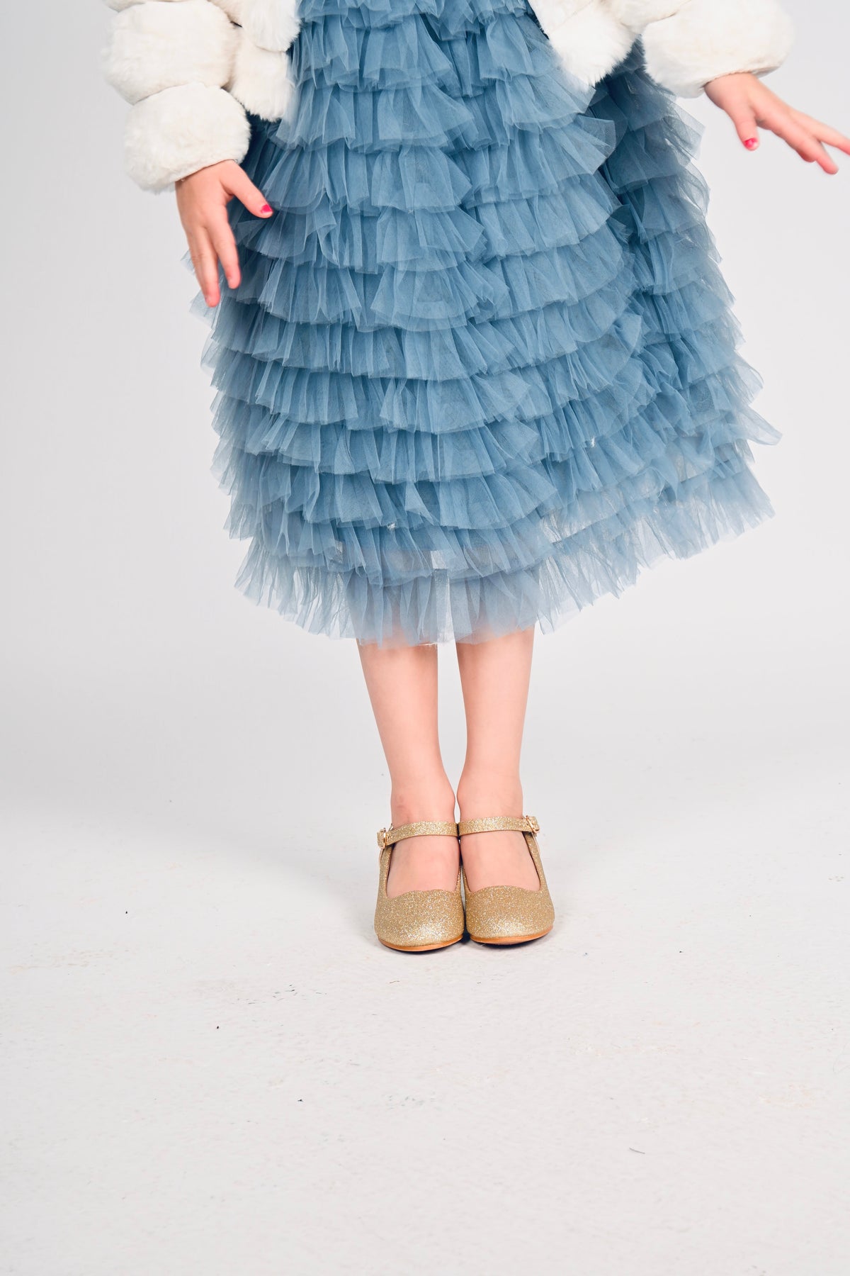 Barna Hælaskór Gull