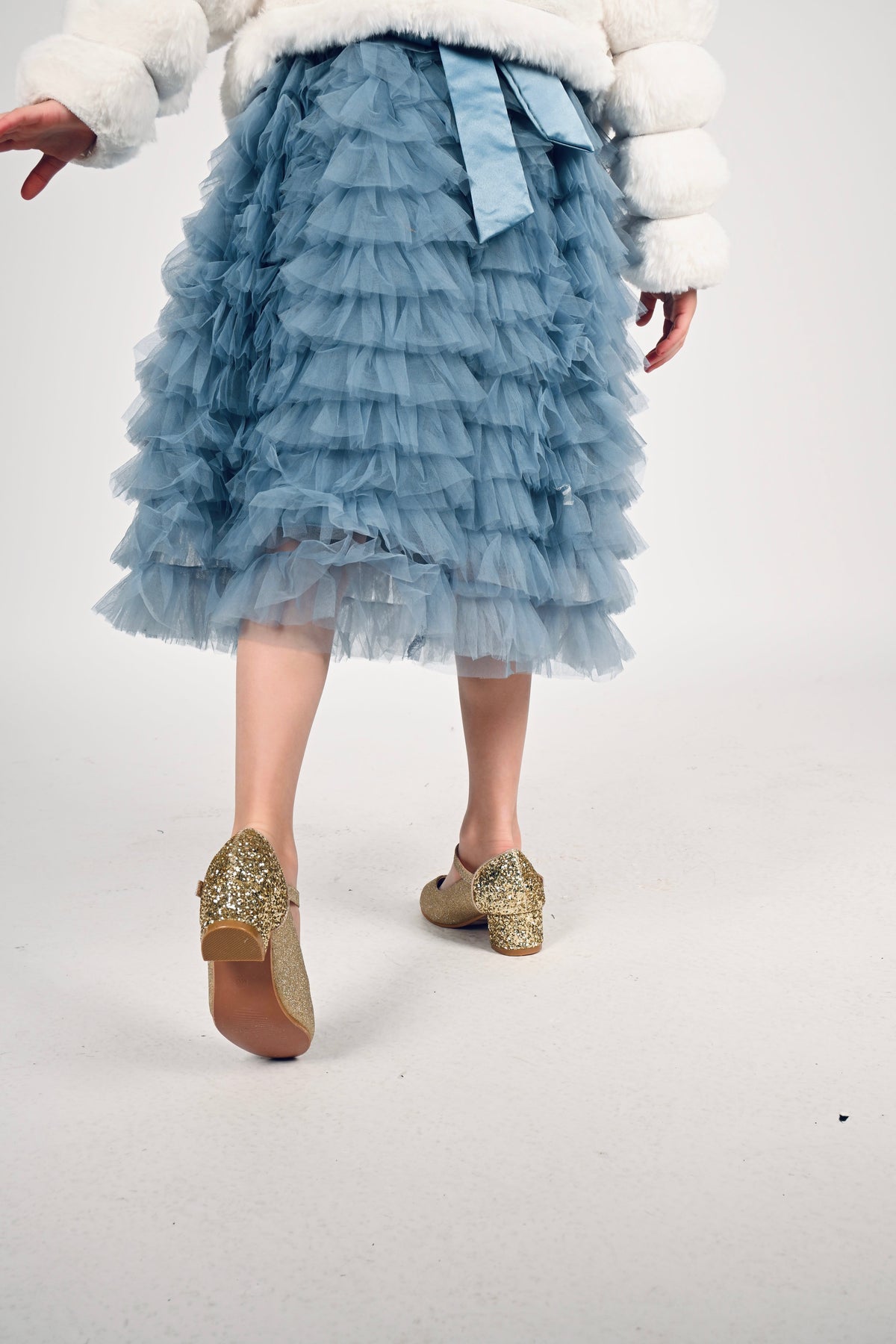 Barna Hælaskór Gull