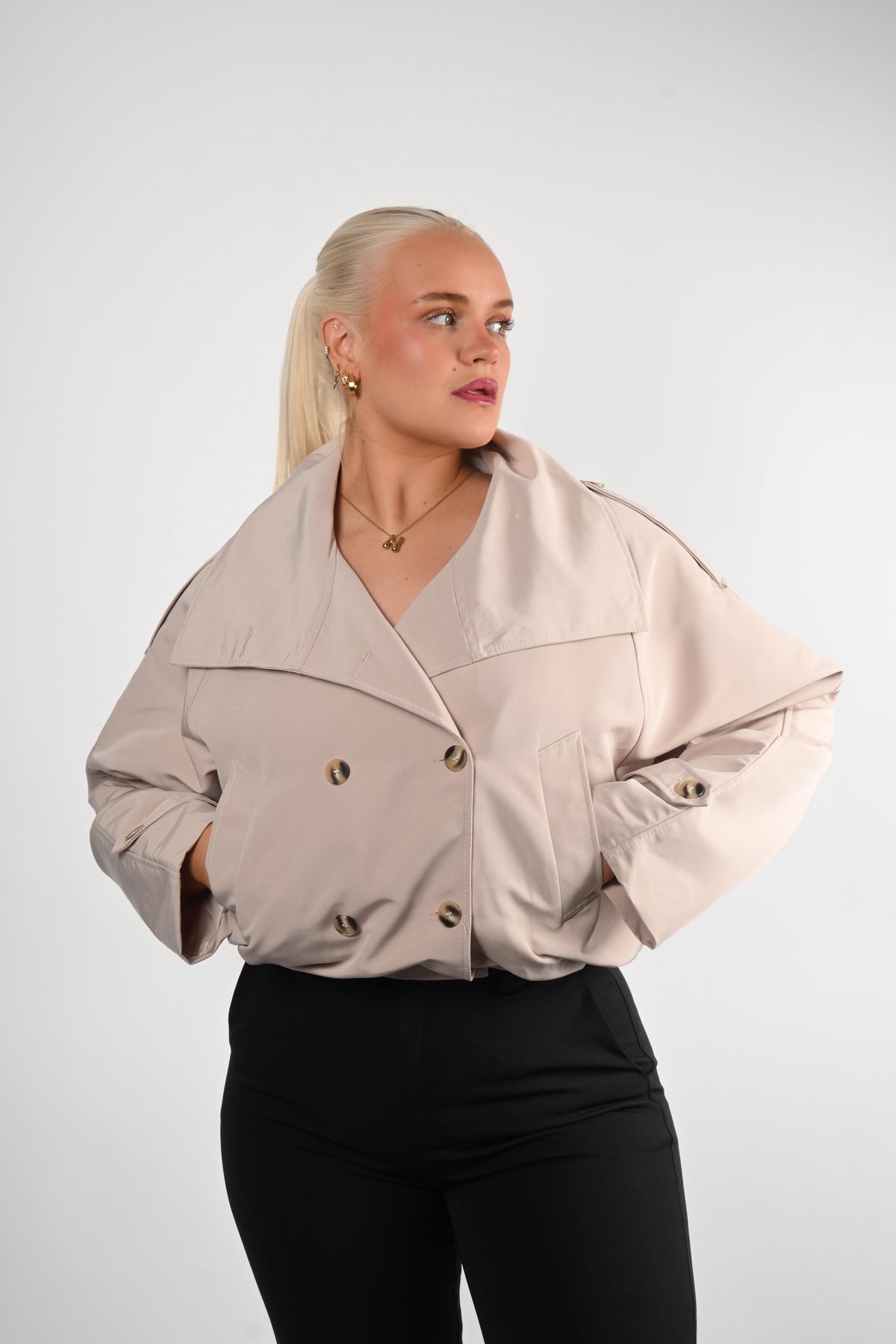 Stuttur Trench Jakki