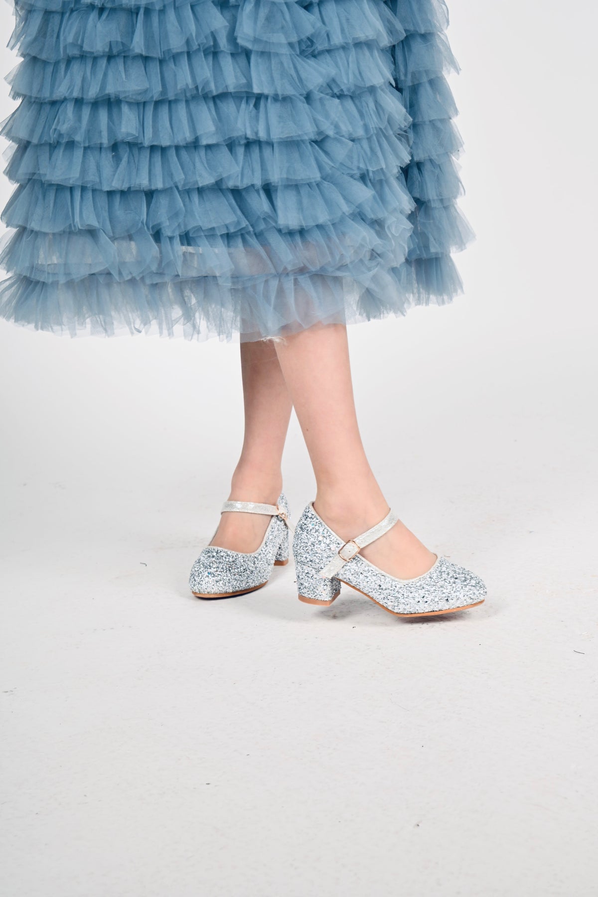 Barna Hælaskór Silfur