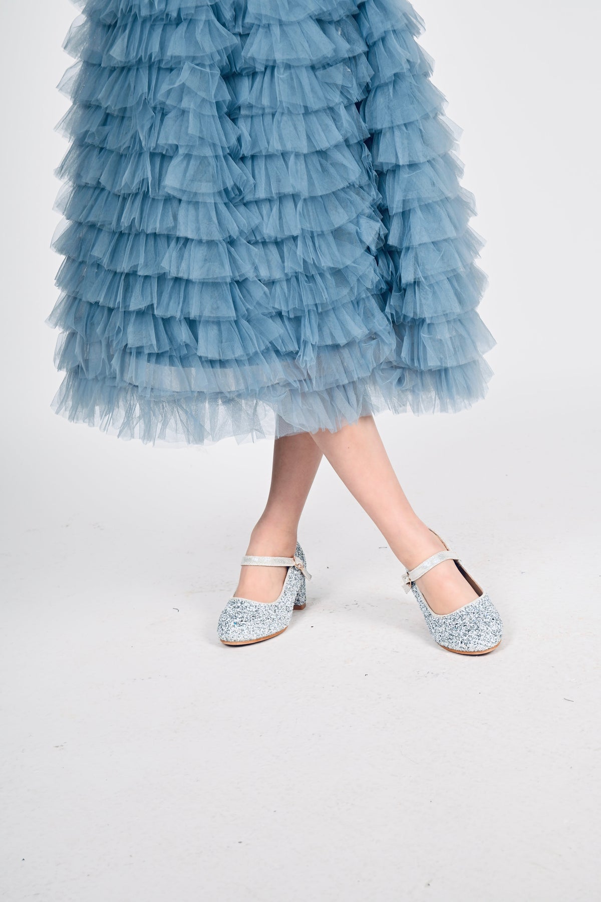 Barna Hælaskór Silfur