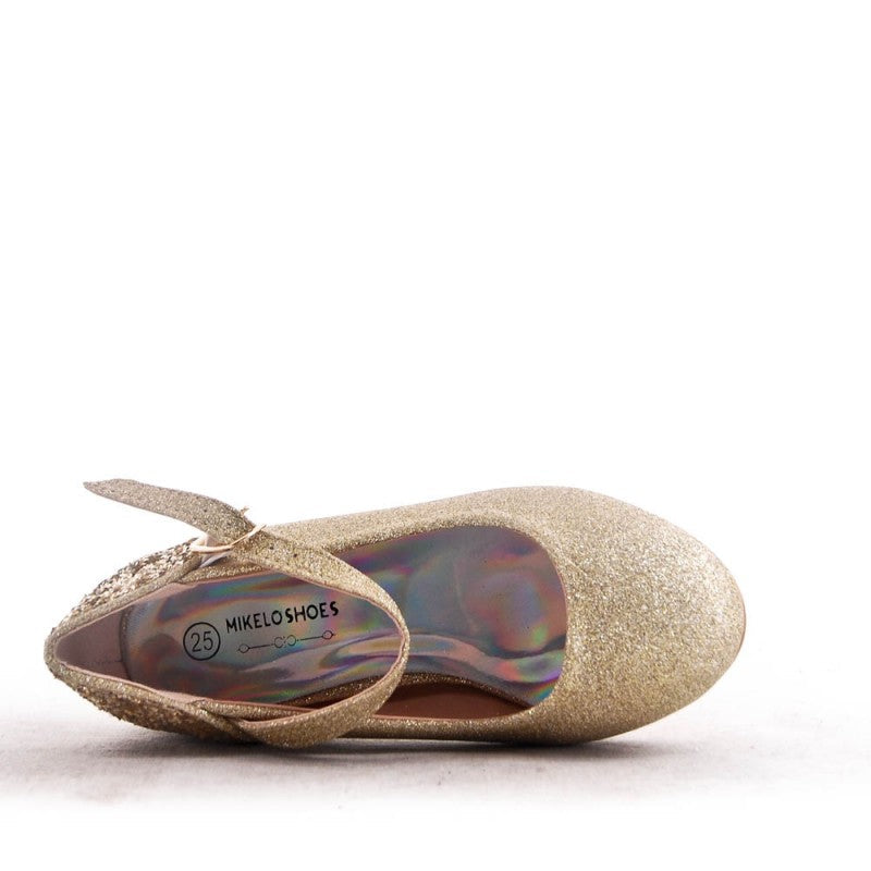 Barna Hælaskór Gull