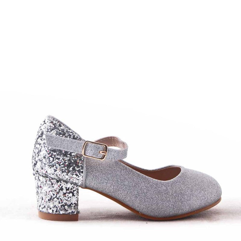 Barna Hælaskór Silfur