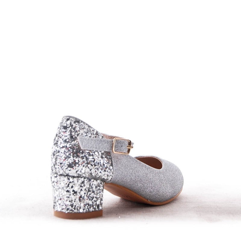 Barna Hælaskór Silfur