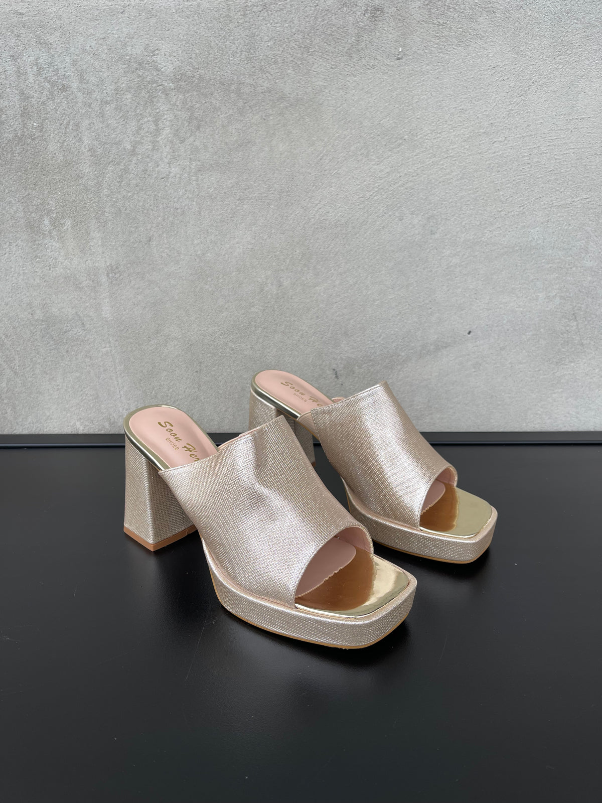 Stella Mules Glitter - Gull