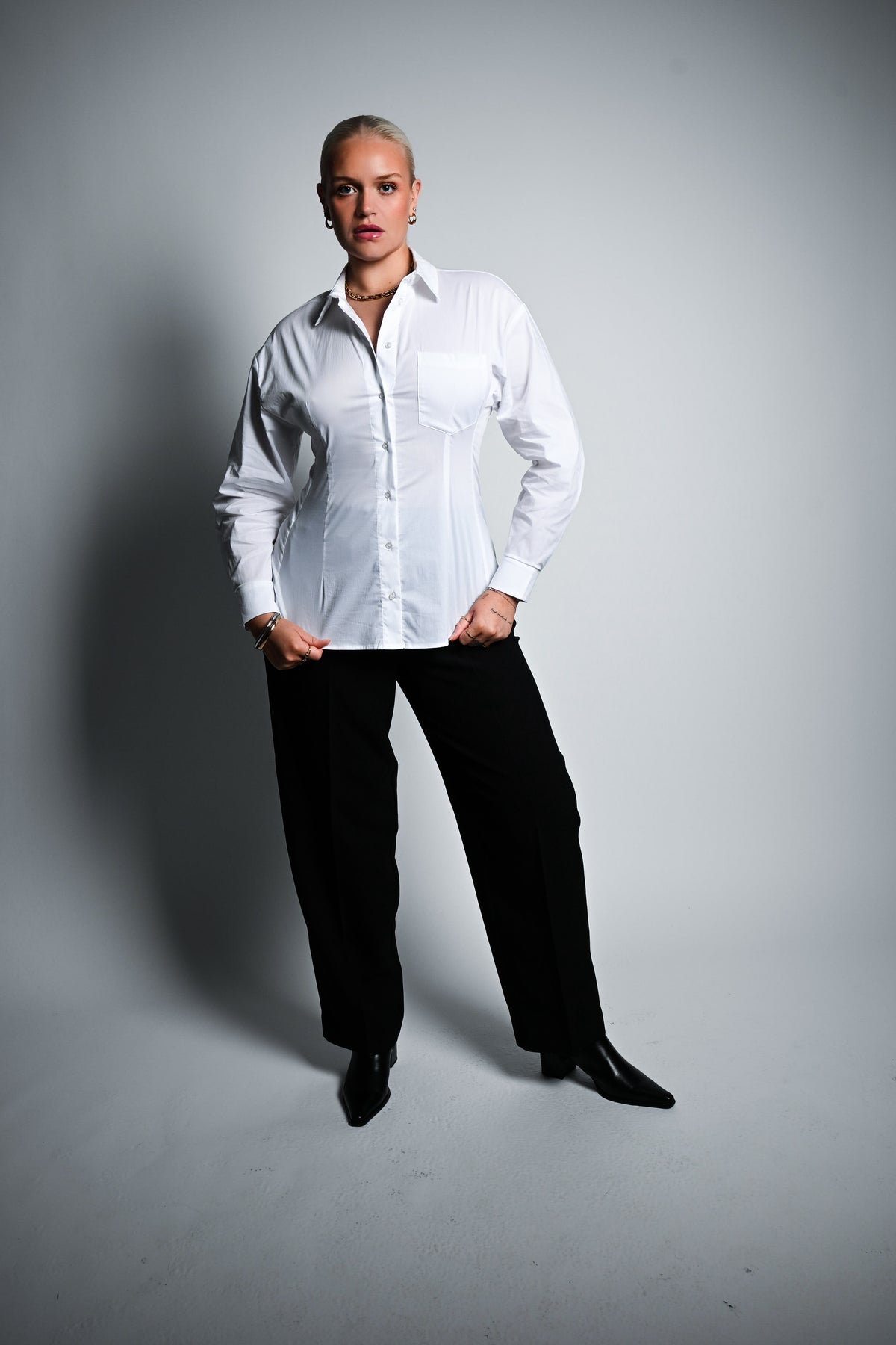 KAFFE Nellin Stretch Skyrta