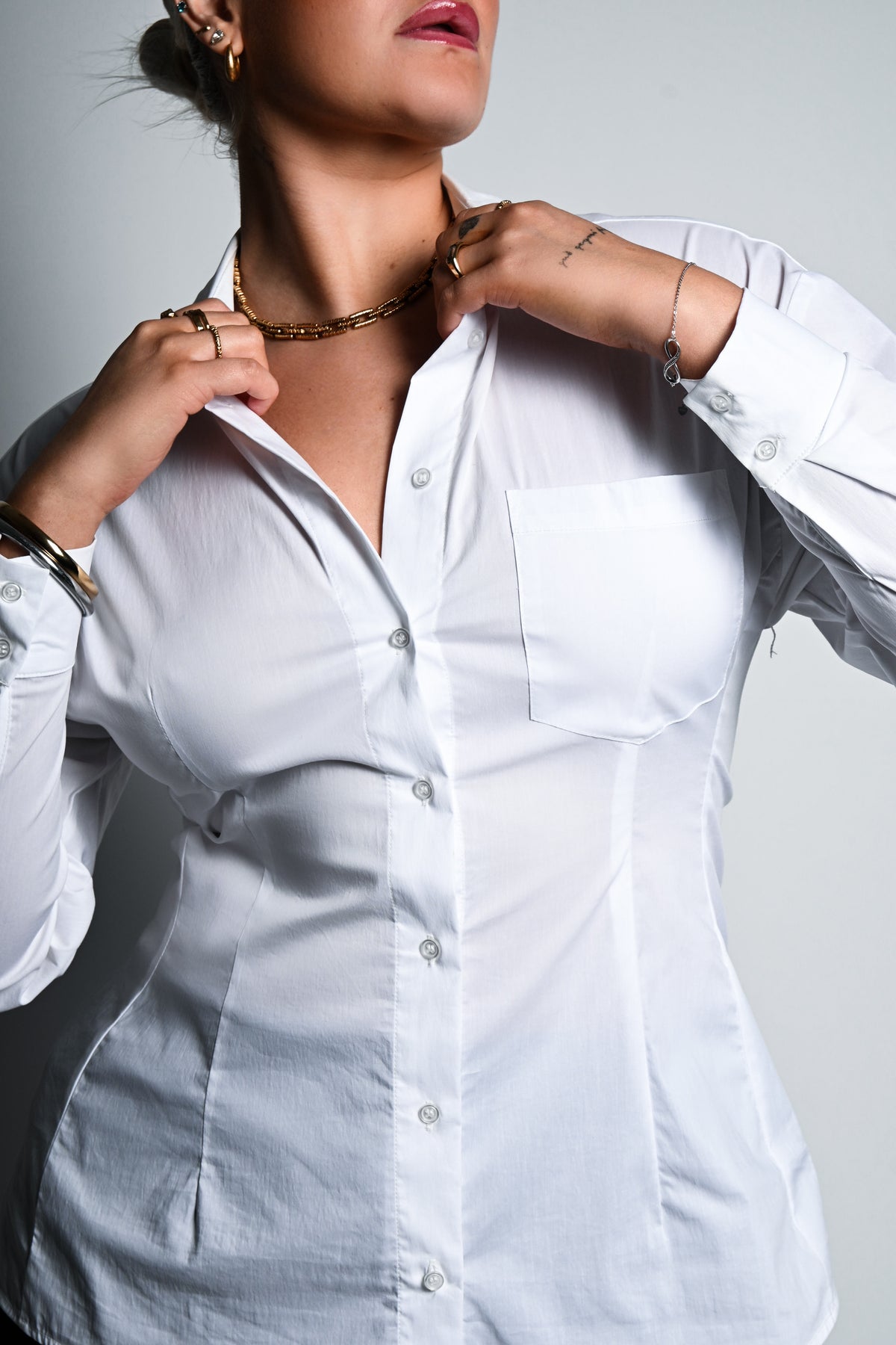 KAFFE Nellin Stretch Skyrta