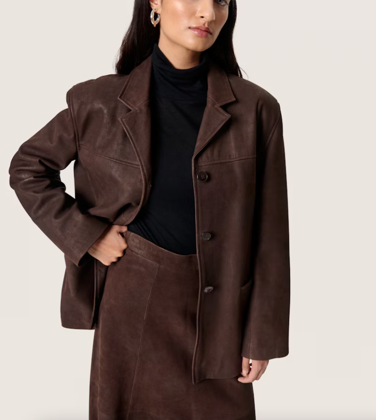 Soaked in Luxury Parvati Blazer Leður