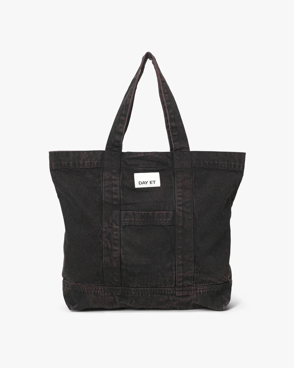 DAY-ET Large Washed Denim Shoulder Bag