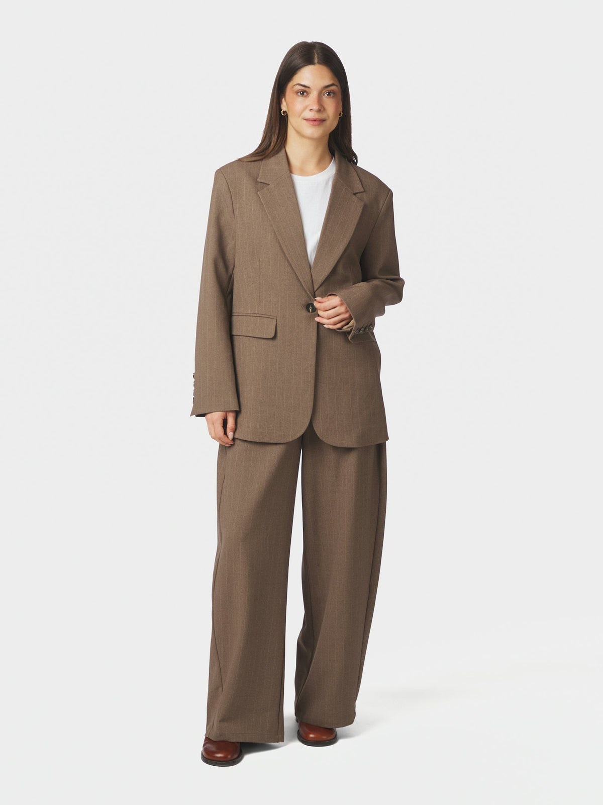 Neo Noir Gaby Pinstripe Blazer